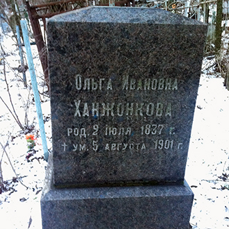 Старое кладбище Таганрога. О. И. Ханжонкова